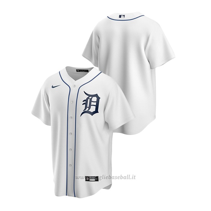 Maglia Baseball Uomo Detroit Tigers Replica Primera Bianco